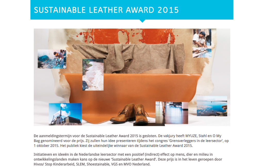Sustainable Leather Award